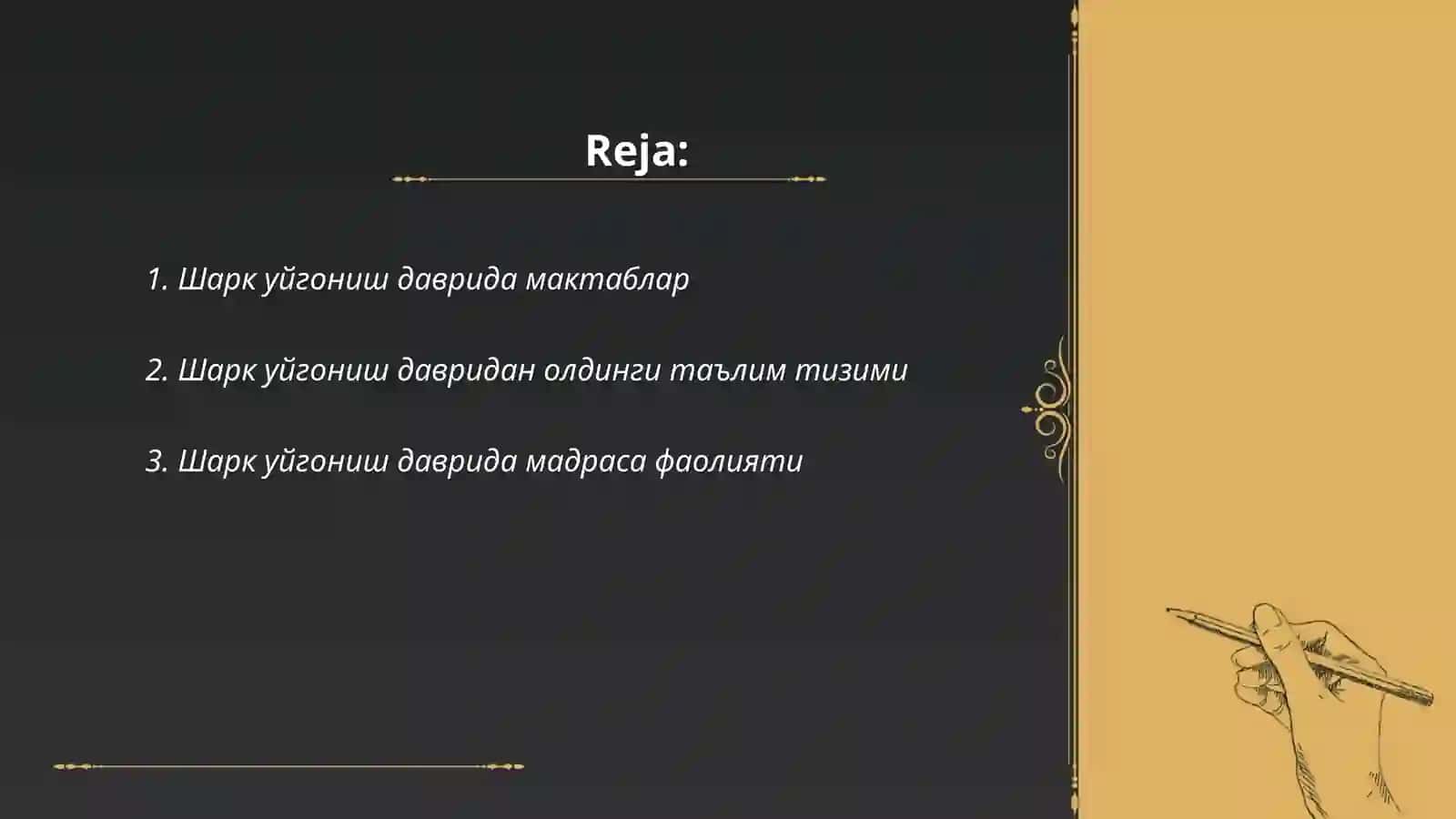 Шарқ уйғониш даврида мактаблар 2