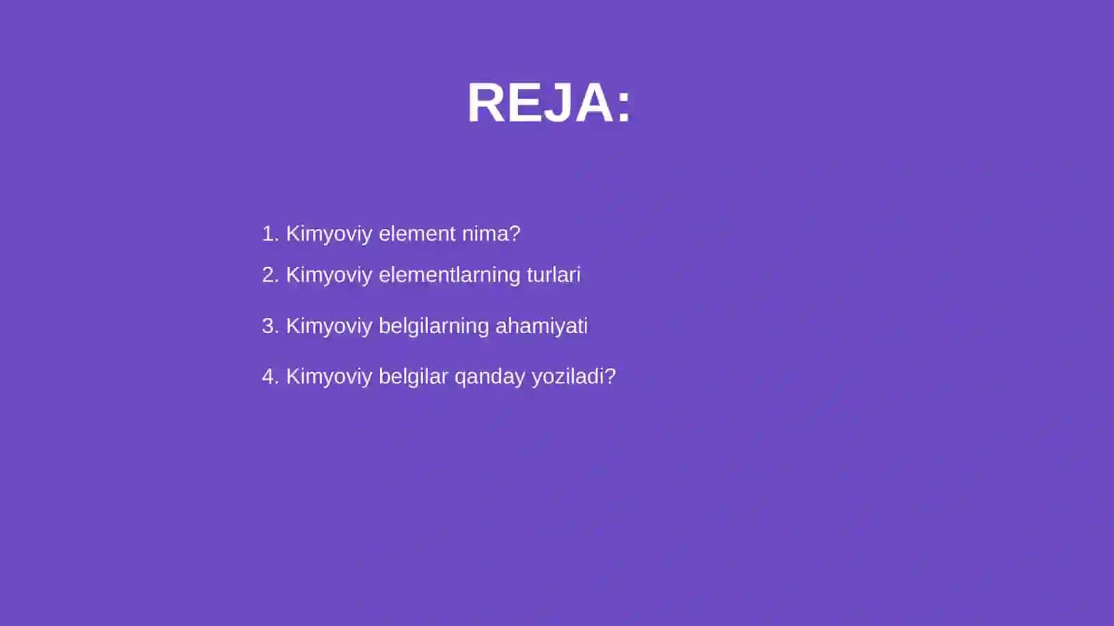 Kimyoviy element. Kimyoviy belgi 2
