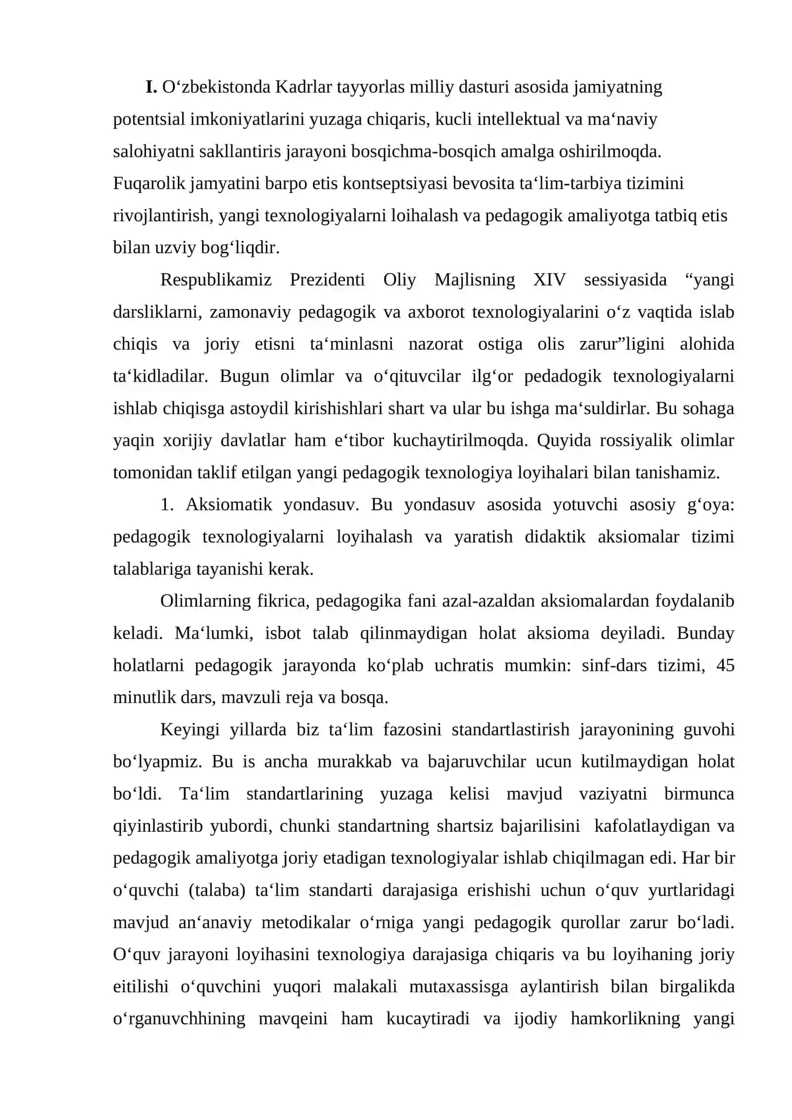 Pedagogik texnologiyalar 2