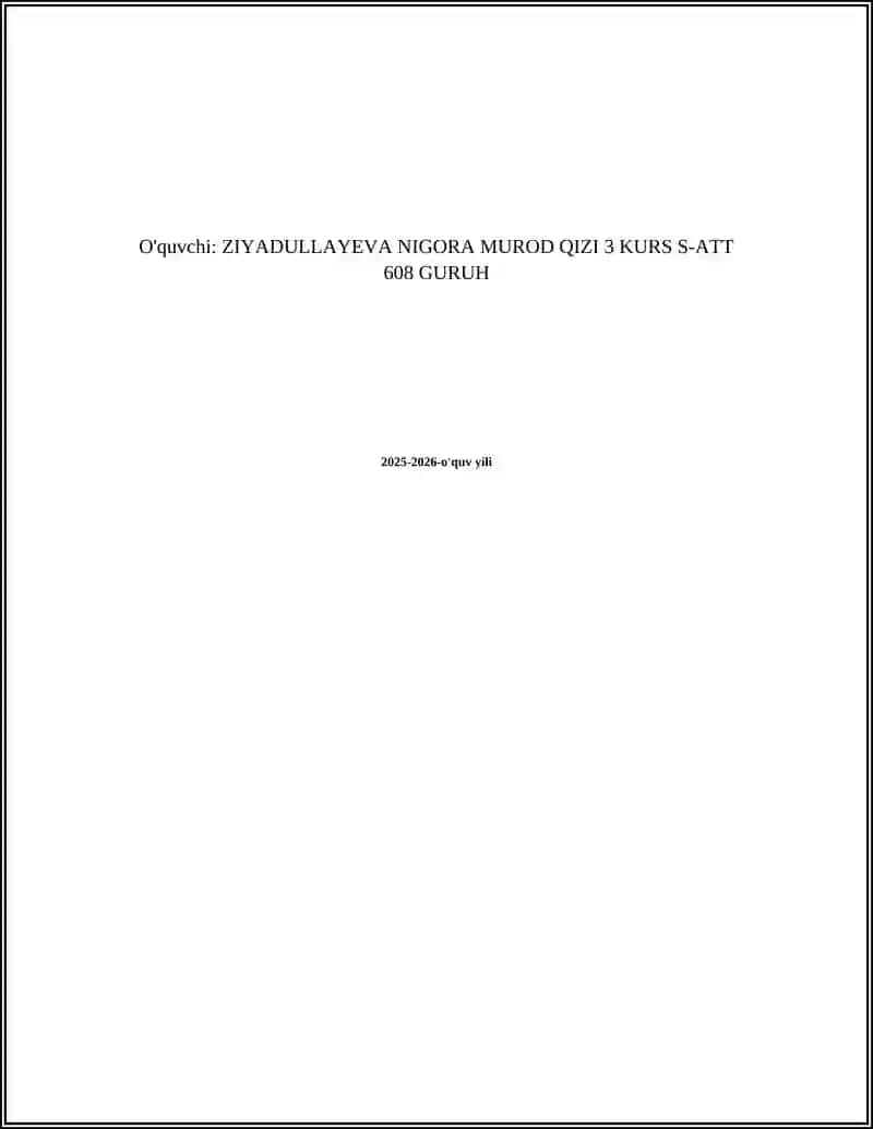 FILTRLARGA QO'YILADIGAN ASOSIY TALABLAR 2
