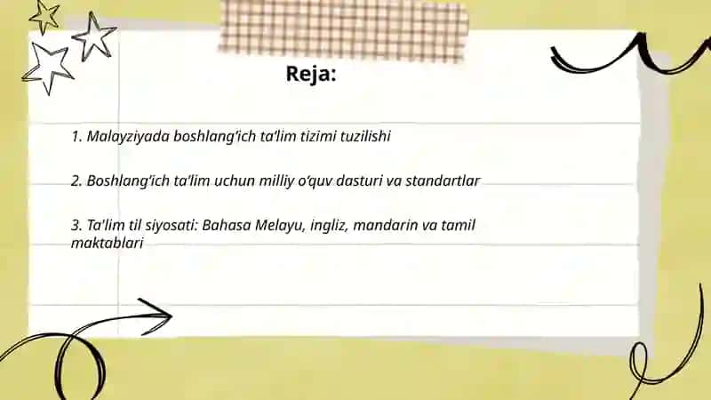 Malayziyada boshlang‘ich ta‘lim 2