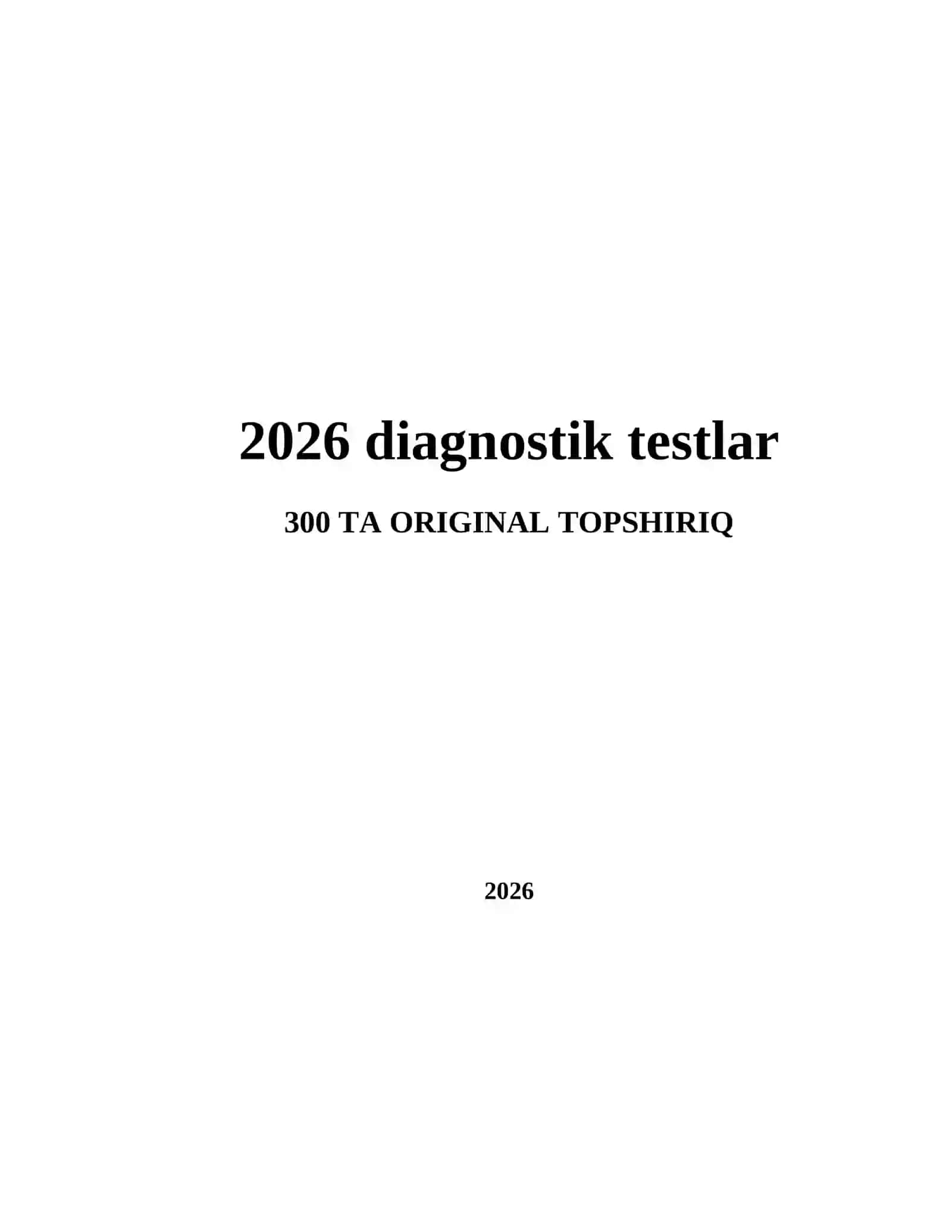 2026 diagnostik testlar 2
