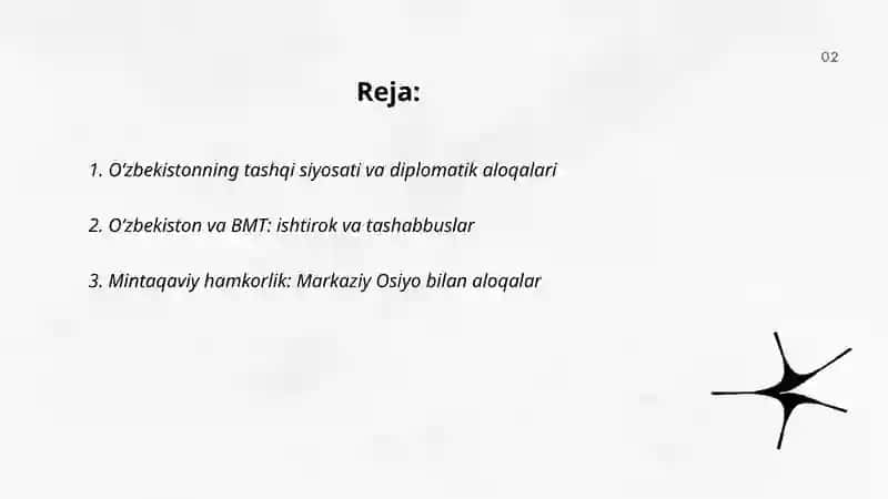 Oʻzbekiston va jahon hamjamiyati 2