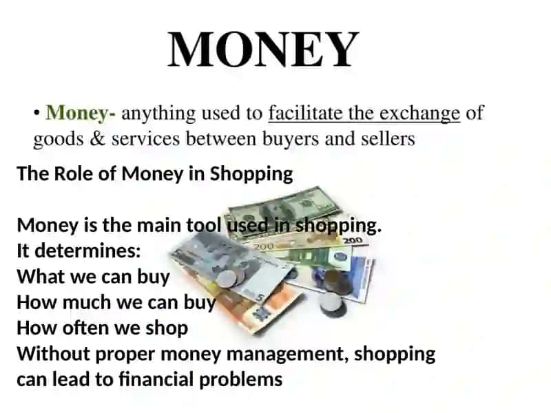 The Role of Money in Shopping 2