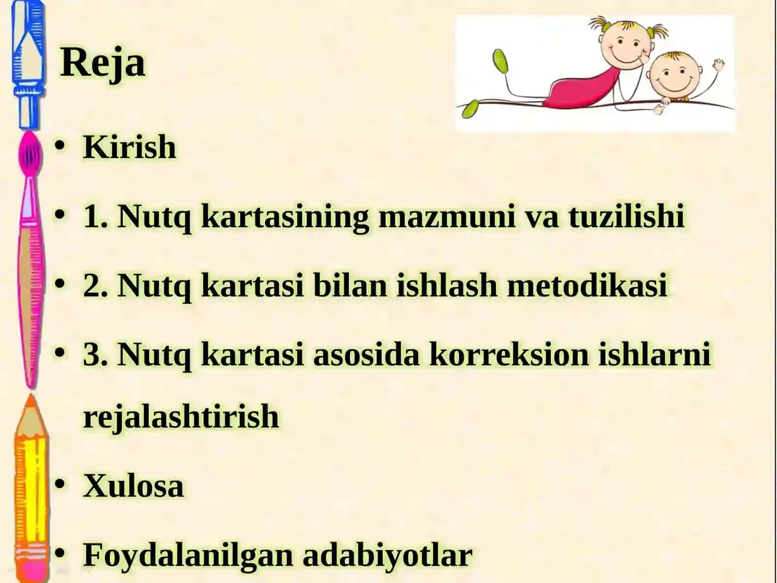 Nutq kartasi bilan ishlash usullari 2