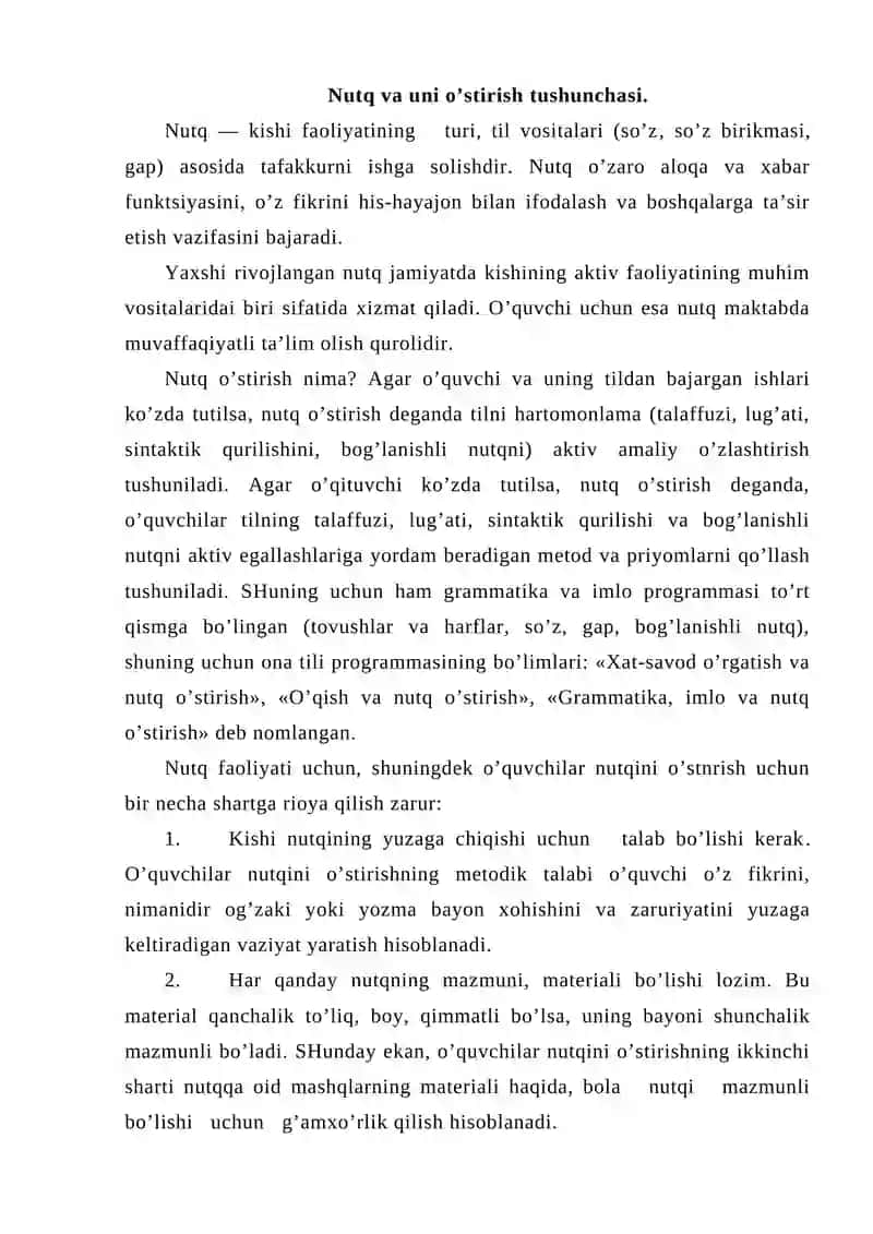 KICHIK YOSHDAGI O’QUVCHILAR NUTQINI O’STIRISH YO’LLARI VA VAZIFALARI 2