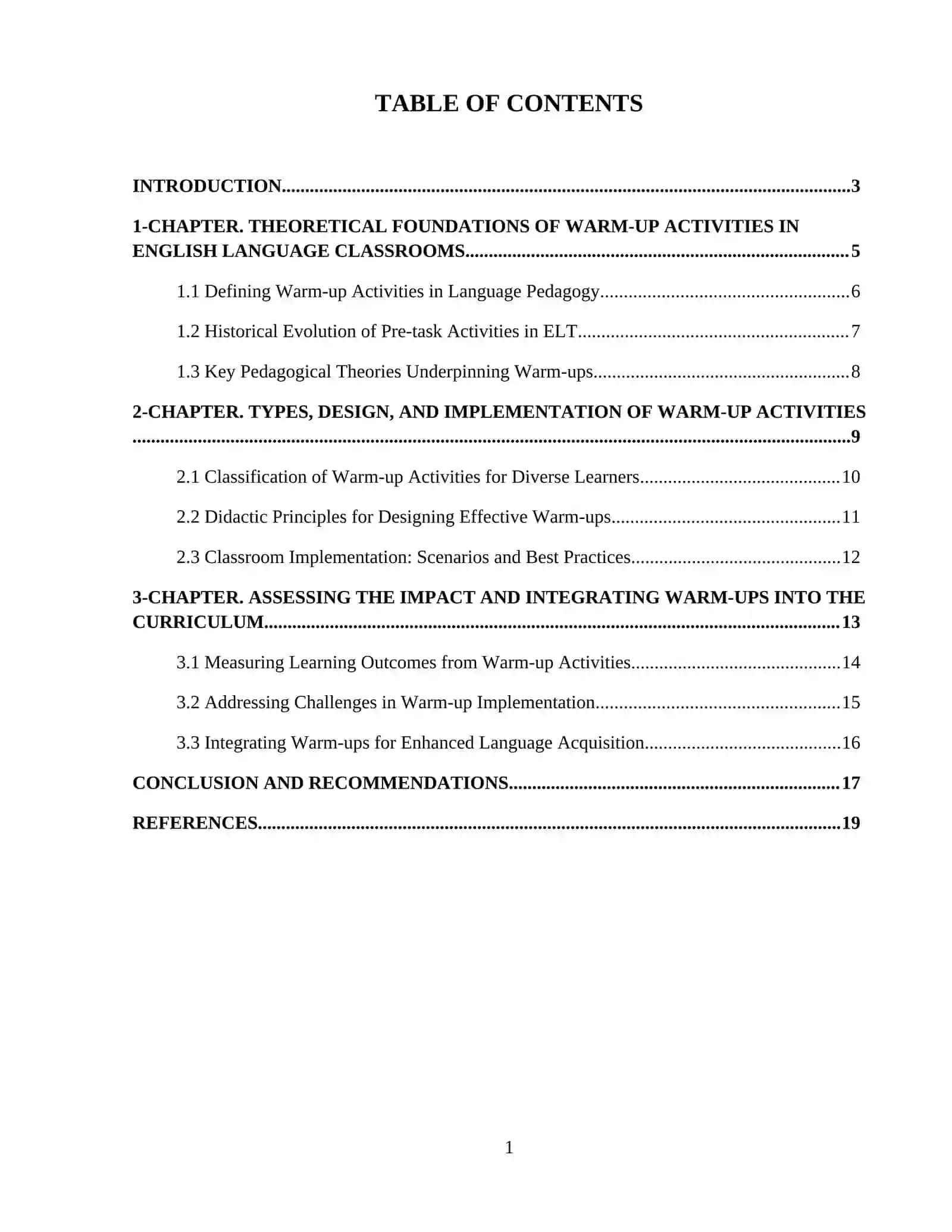 Warm-up activities for English Language Classrooms 2
