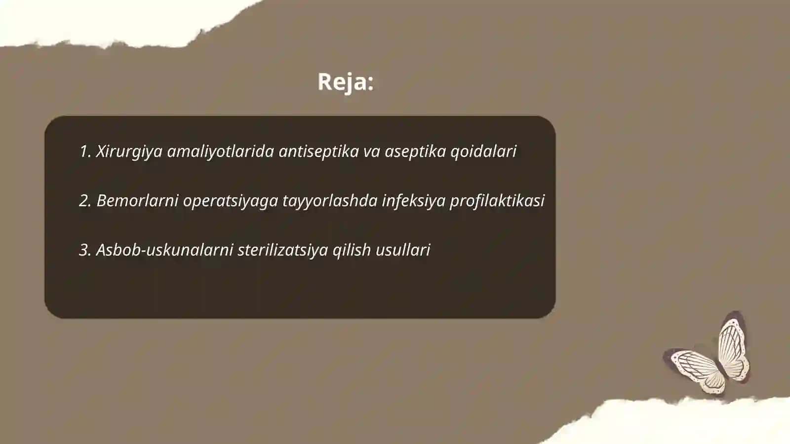 Xirurgiyada gospital infeksiyaning profilaktikasi 2