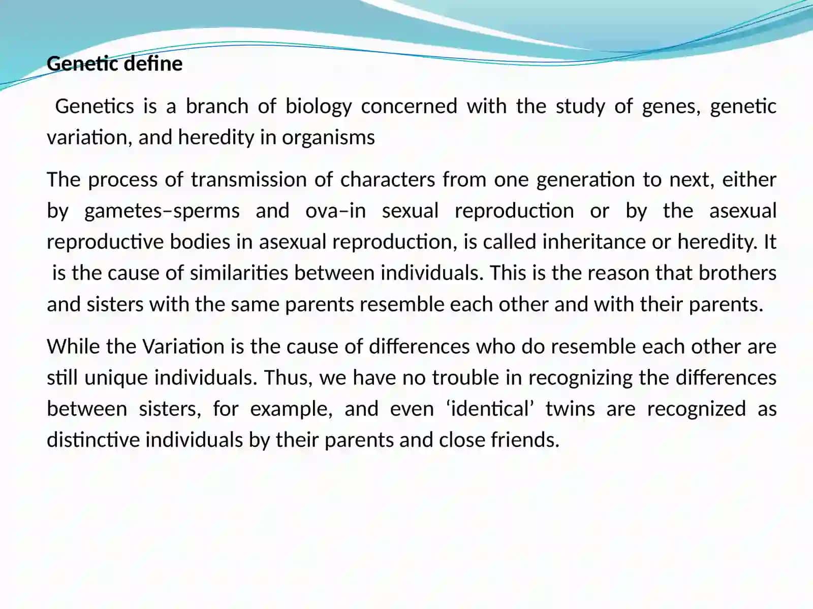 genetic course lecture 2