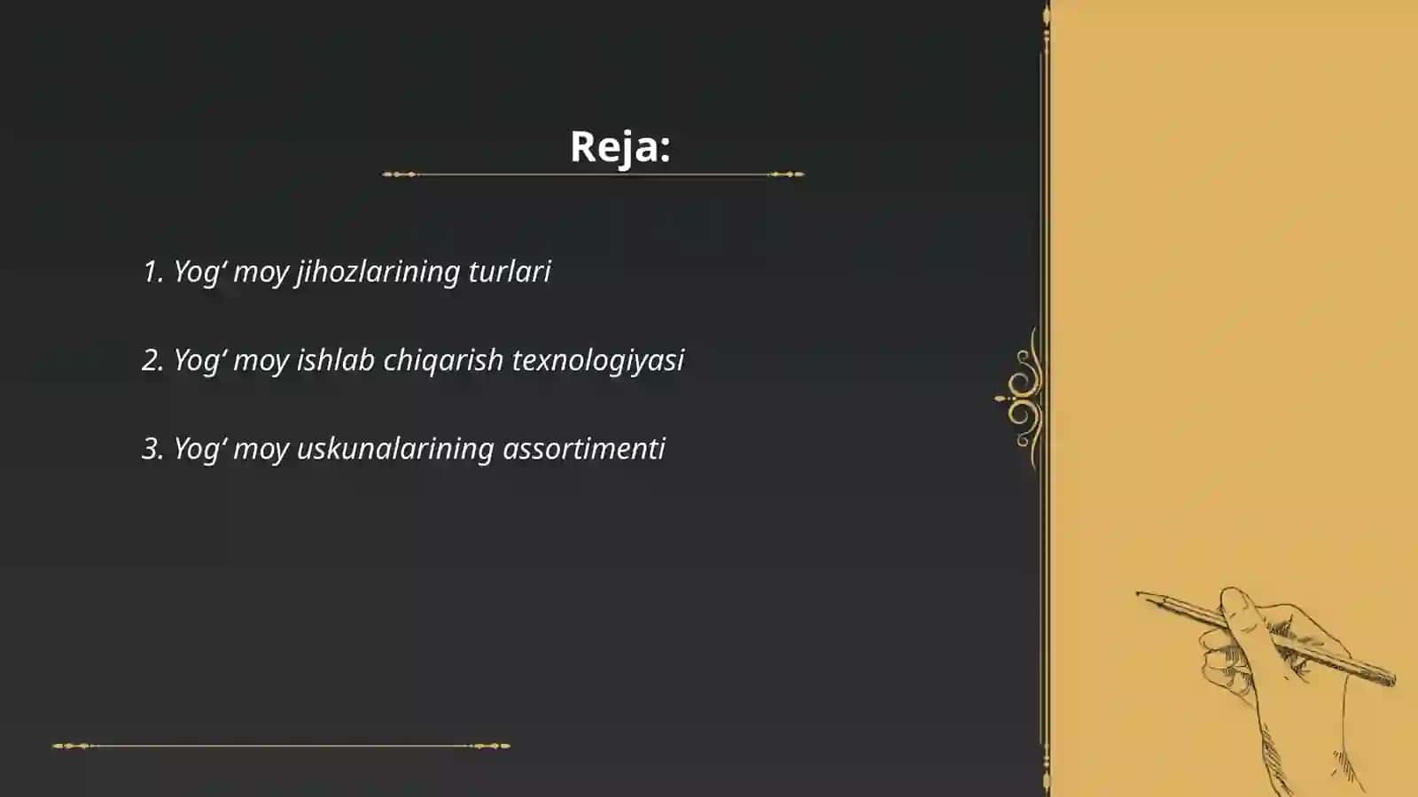 Yogʻ moy jihozlari 2