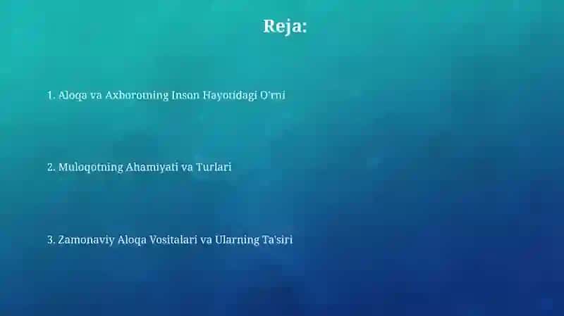 Muloqat va malumotning inson hayotidagi orni va ahamiyati 2