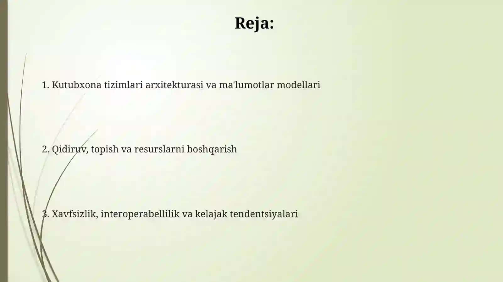 Kutubxona tizimlarini shakllantirish qonuniyatlari 2