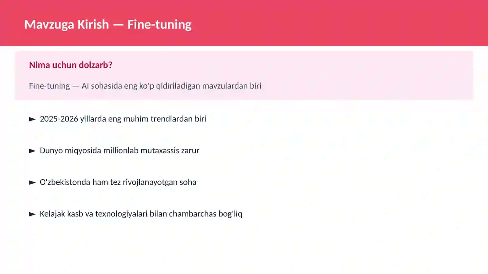 Fine-tuning 2