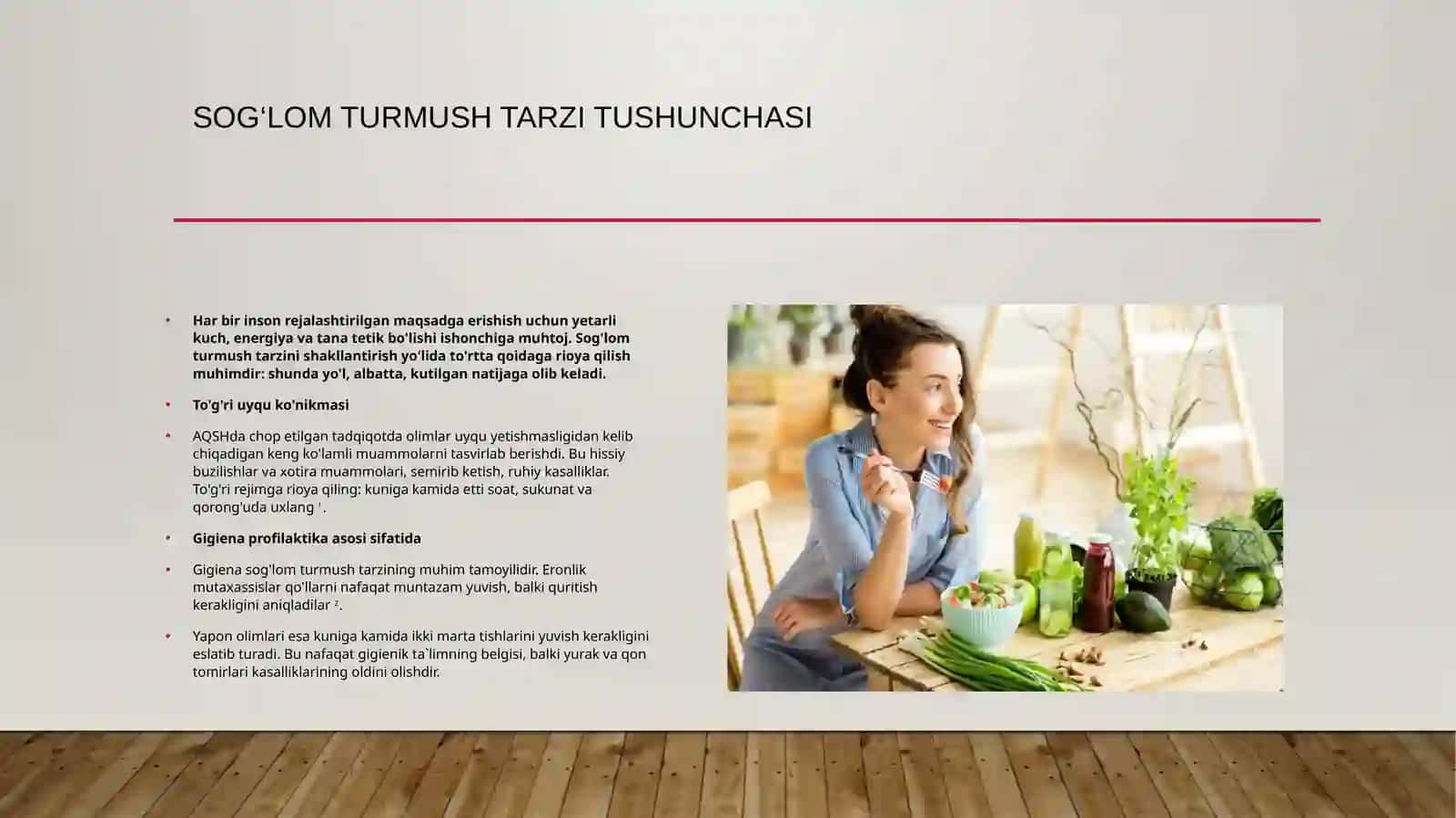 Sog‘lom turmus tarzi haqida 2