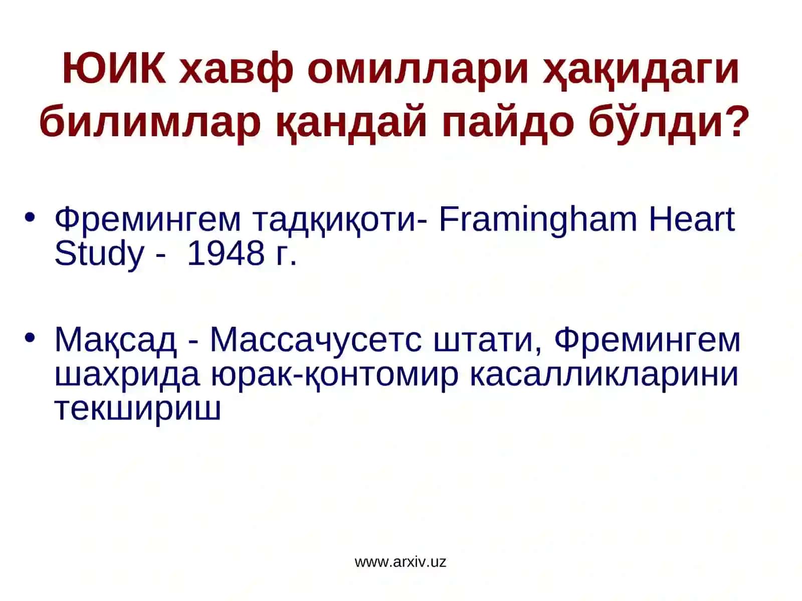 Хавф омиллари ёки юрак-қонтомир касалликлари кимда ривожланади 2