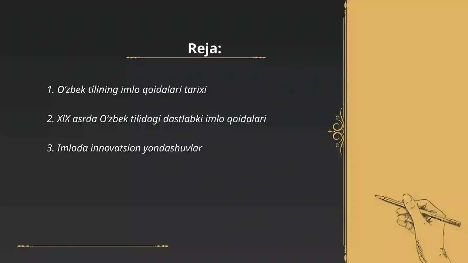 O‘zbek tilining imlo qoidalari tarixi 2