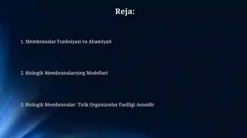 Biologik Membranalar Modellari 2