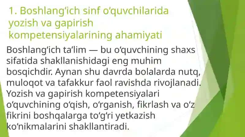 Boshlang‘ich sinf o‘quvchilarini kreativlikka o'rgatish 2