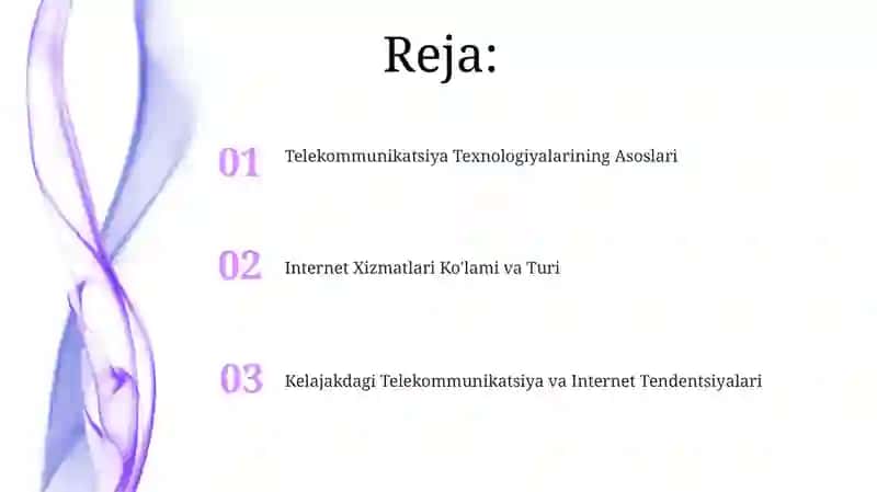 Internet Xizmatlari Ko'lami va Turi 2