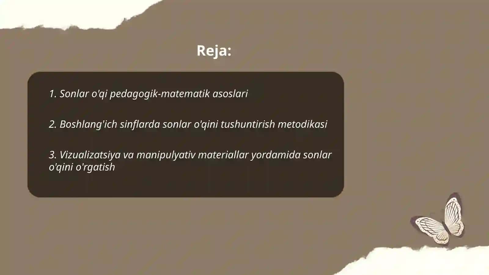 Matematikaga ixtisoslashtirilgan boshlang'ich sinflarda sonlar o'qi va uni o'rgatish metodikasi 2