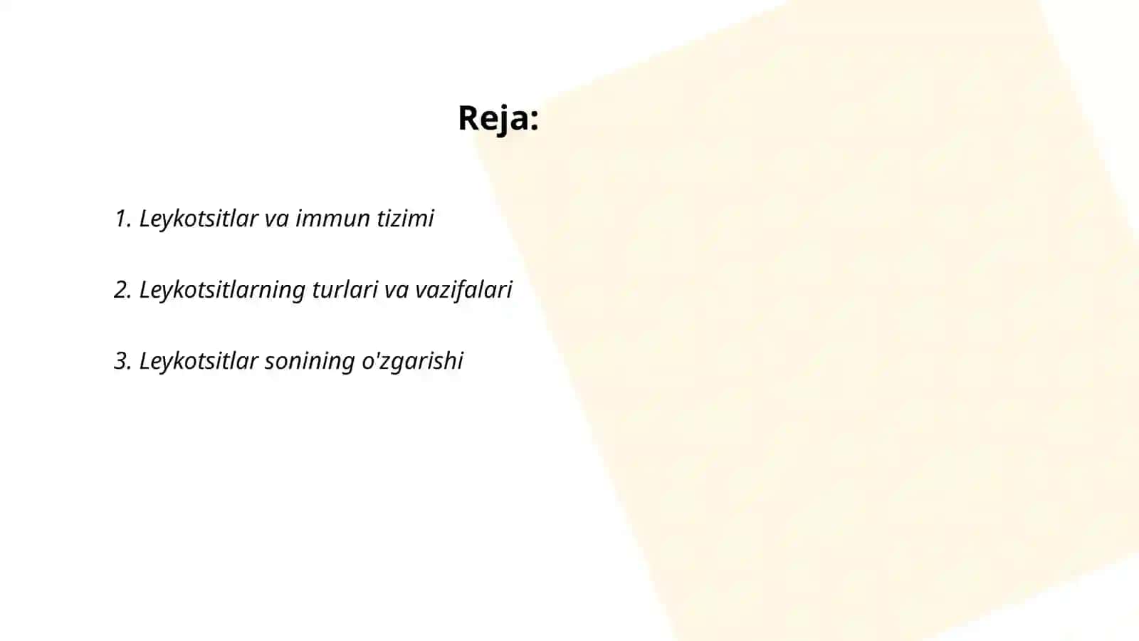 Leykotsitlar va immun tizimi 2