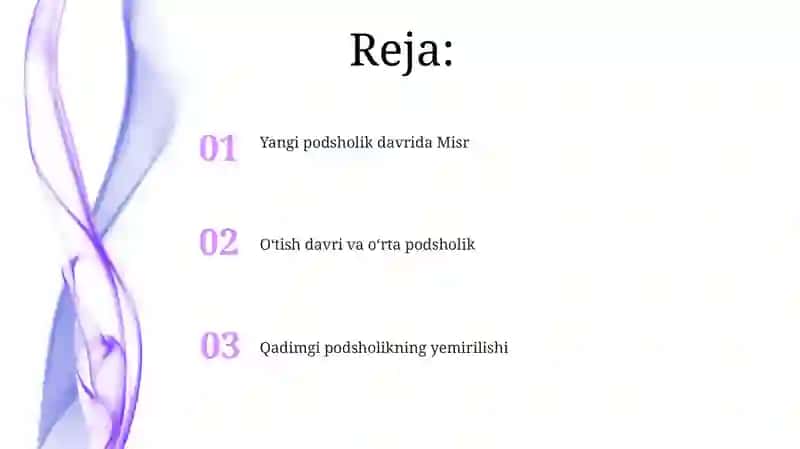 Oʻrta va Yangi Podsholik davrida Misir 2