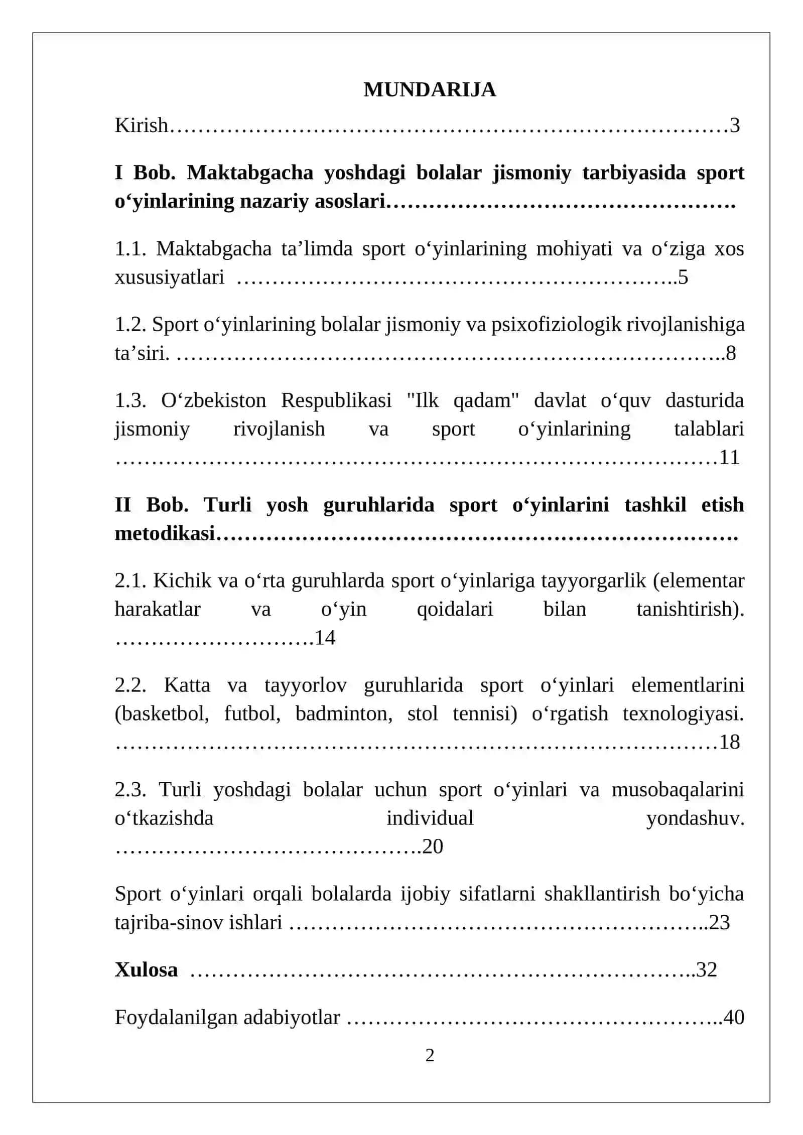 Maktabgacha ta'lim tashkilotlarida turli yosh guruhlarda bolalar bilan o'ynaladigan sport o‘yinlar 2