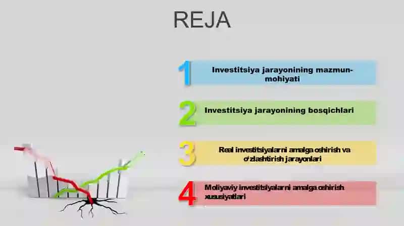 Investitsiya jarayonlarining mazmuni va asosiy bosqichlari 2