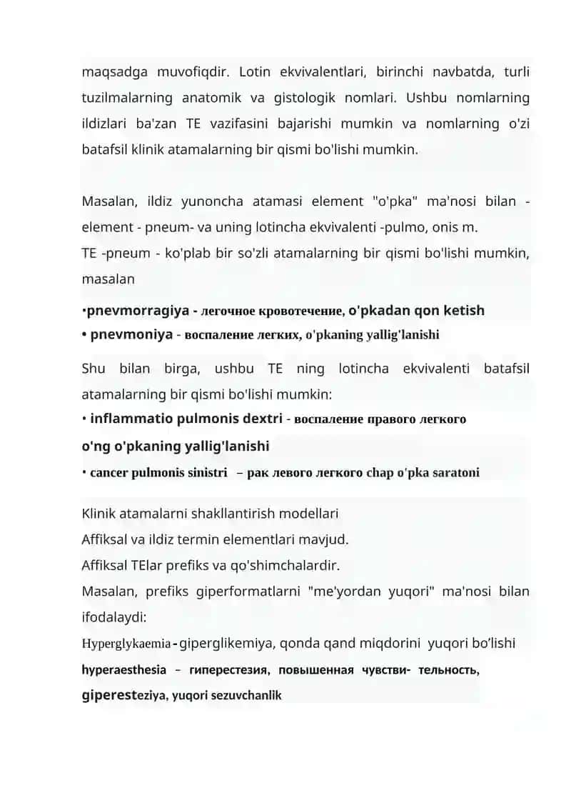 Klinik atamalarning tuzilishi 2
