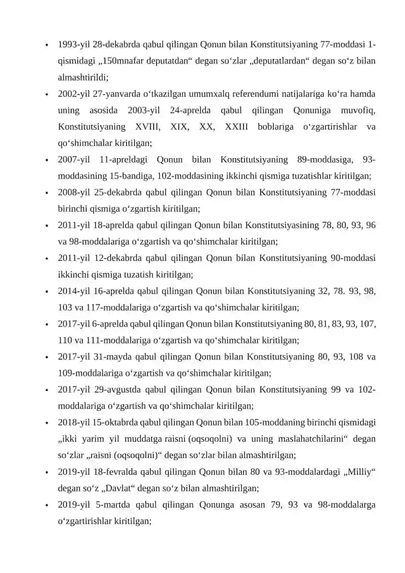 KONSTITUTSIYAMIZ TARIXI 2