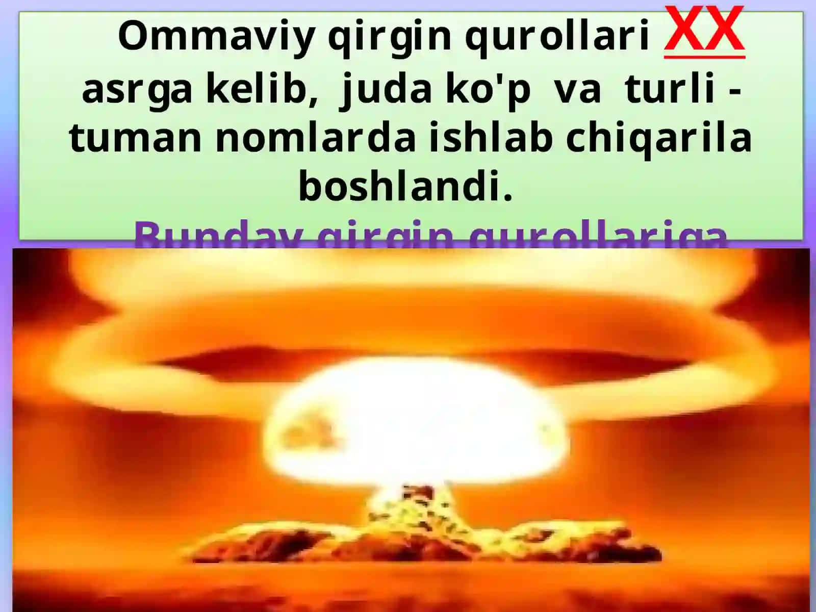 Ommaviy Qirg'in Qurollari 2