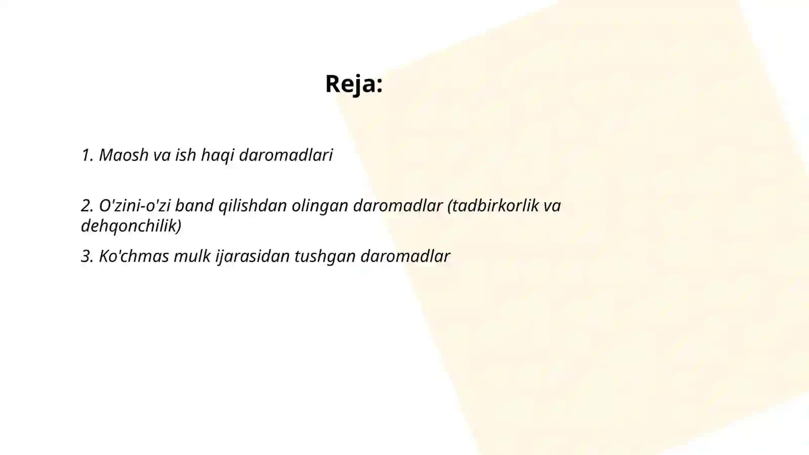 Jismoniy shaxslar jami daromadlari tarkibi 2