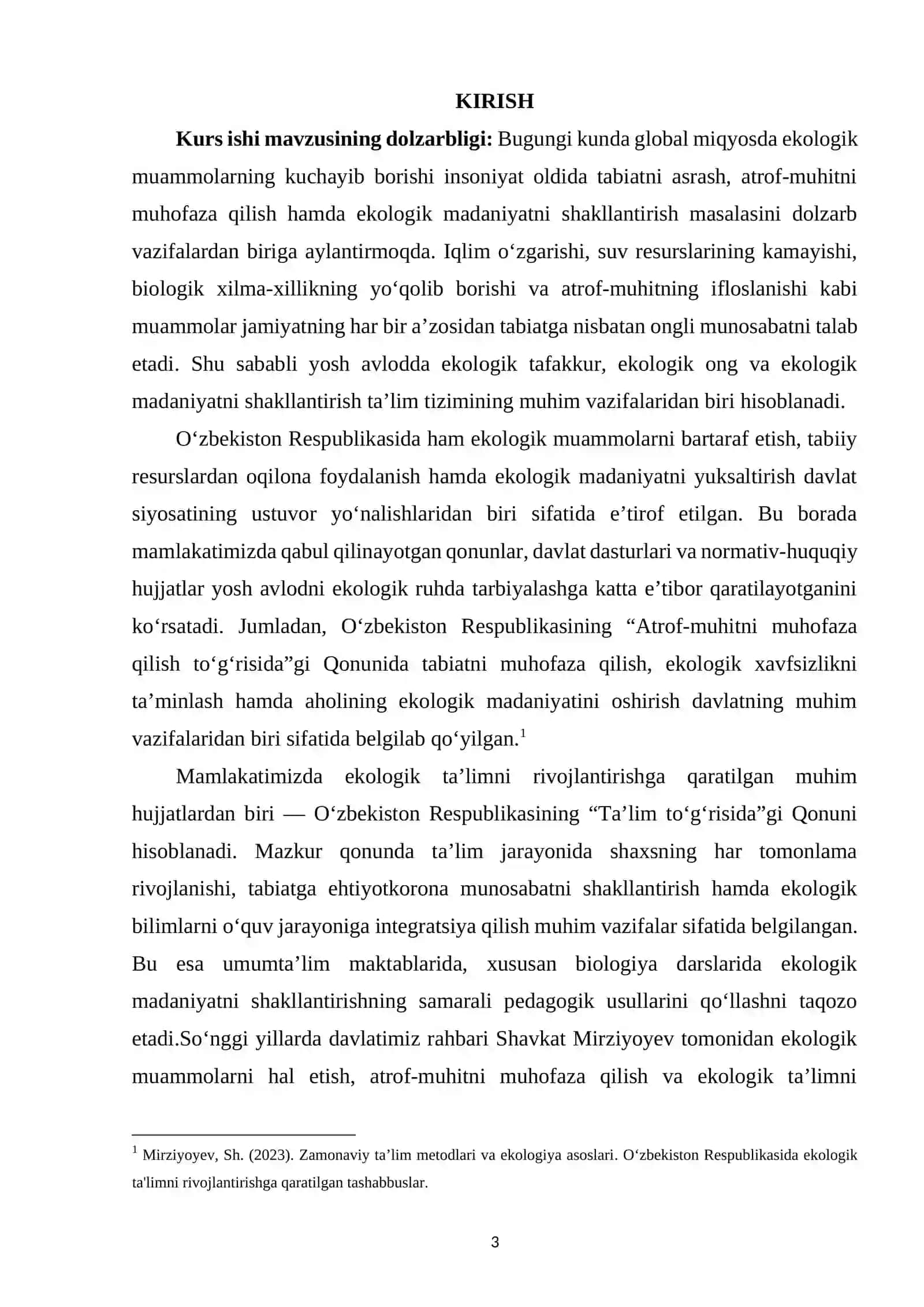 Maktab biologiya kurslarida ekologik madaniyatni shakllantirish usullari 2