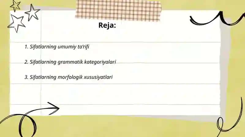 Lotion Tilida Sifatlarning Grammatik Kategoriyalari 2