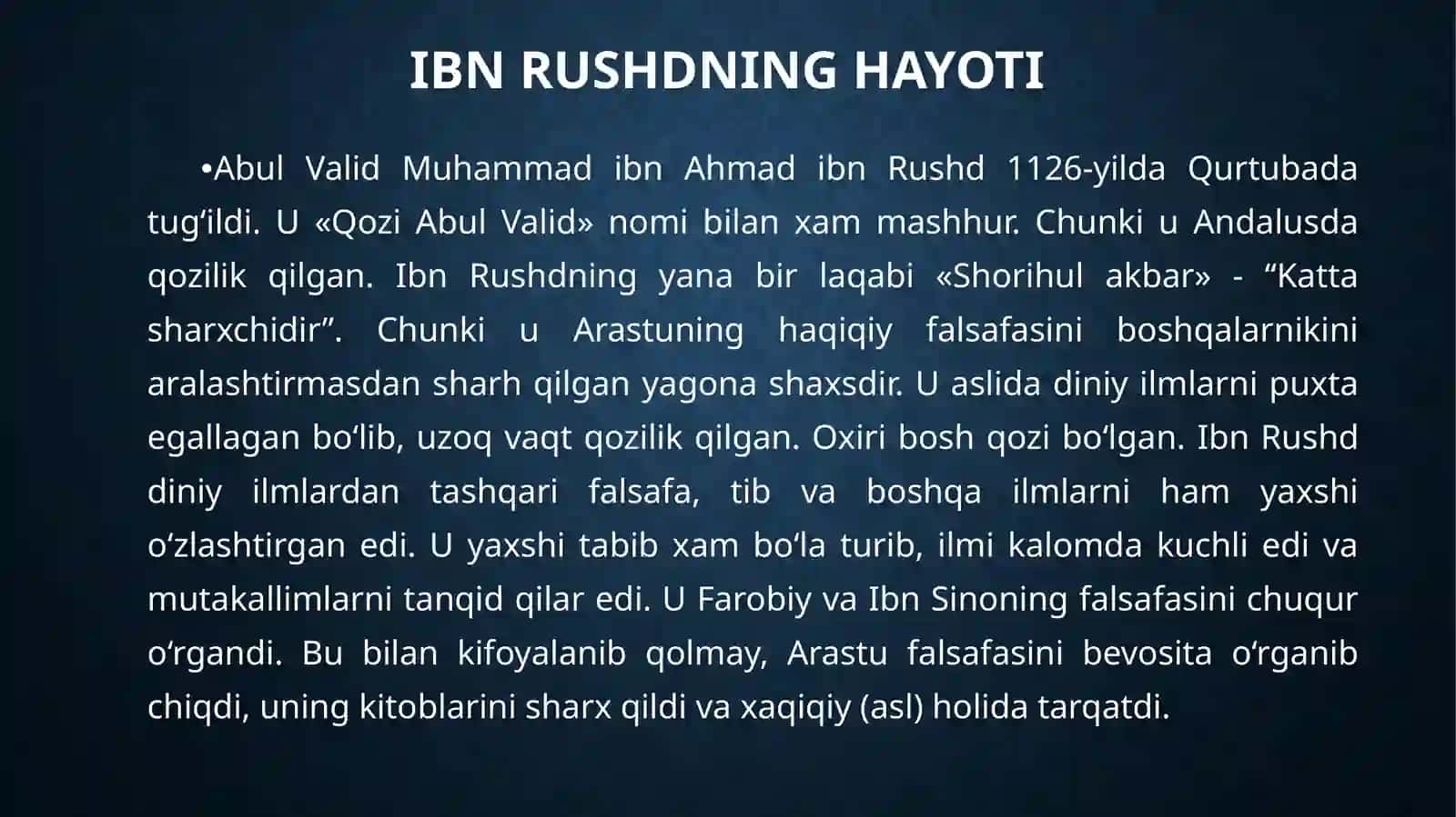 IBN RUSHDNING HAYOTI 2
