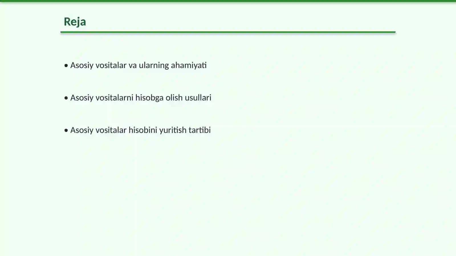 Asosiy vositalar hisobini tashkil qilish hamda uning vazifalari 2