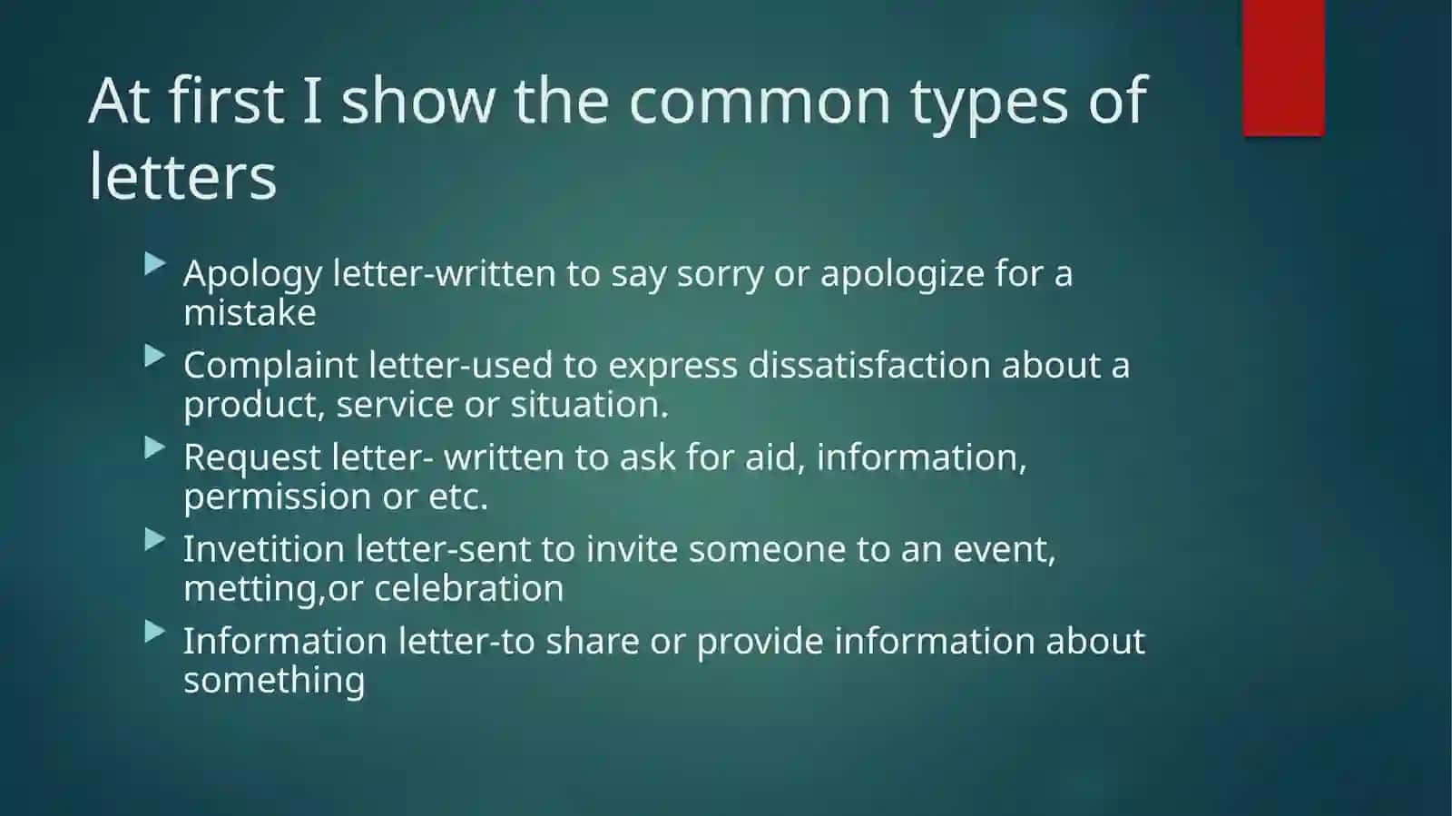 Formal Letter Writing Types 2