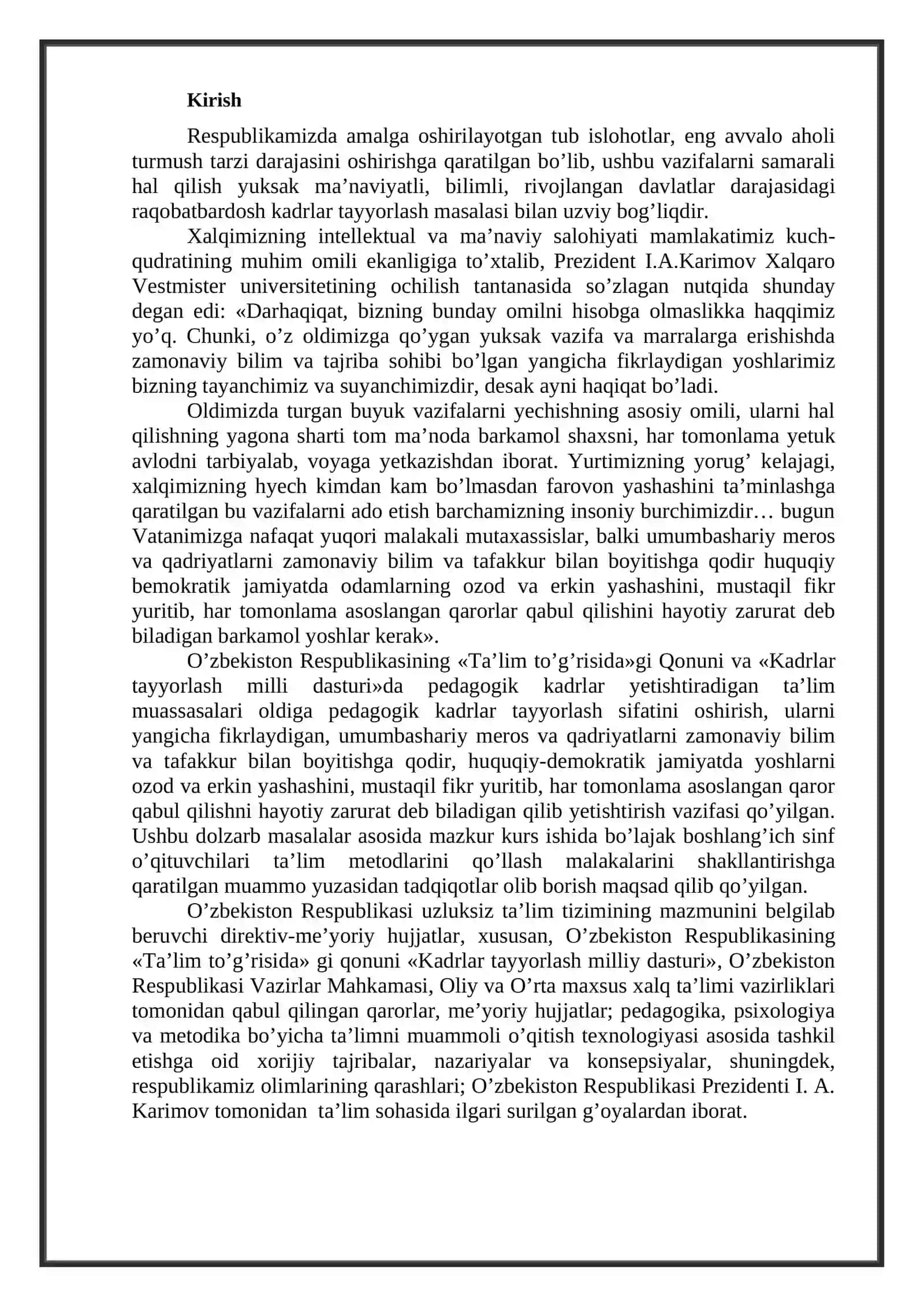 TA’LIM METODLARI VA VOSITALARI 2