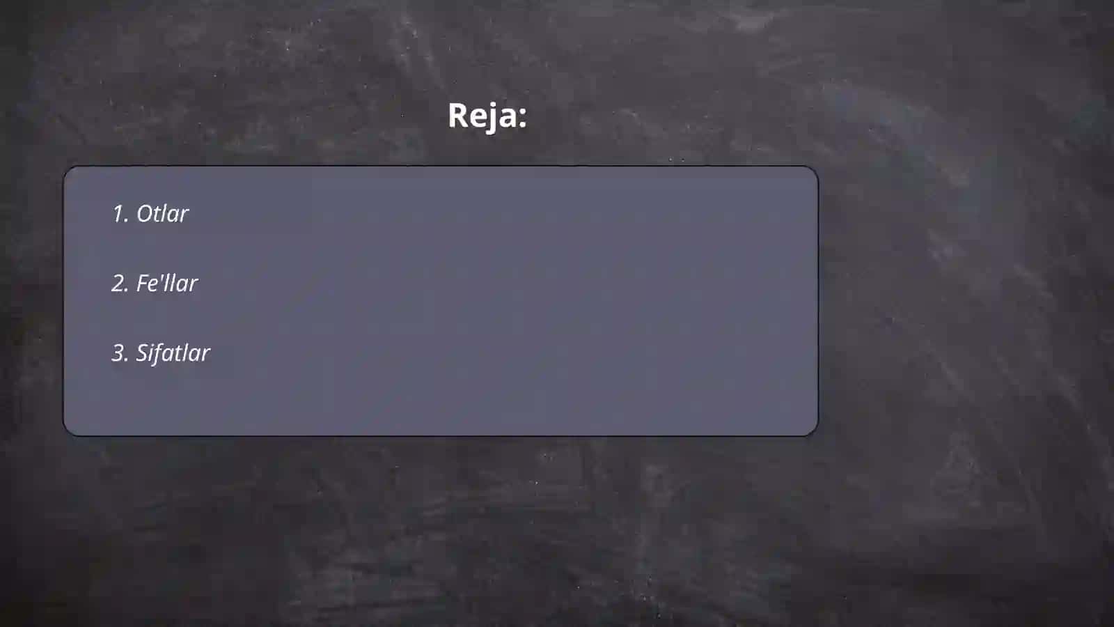 Mustaqil so'z turkumlari 2