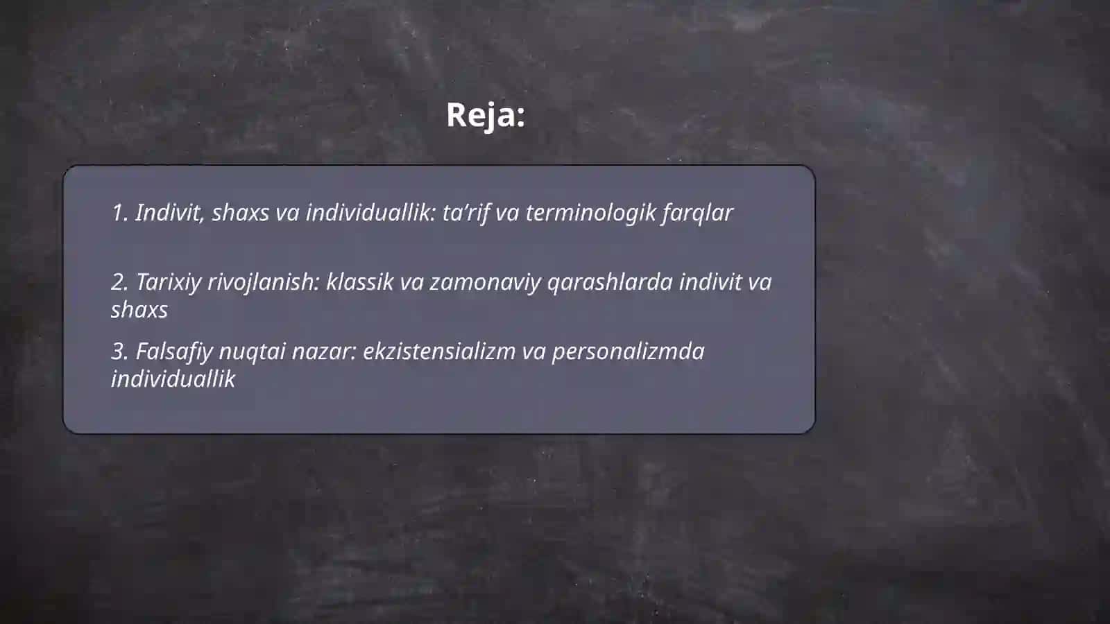 Indivit, shaxs va individuallik 2
