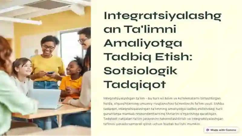 Integratsiyalashgan taʼlimni amaliyotga tadbiq etish bo’yicha turli guruhlarga mansub respondentlarning fikrlarini aniqlashga qaratilgan sotsiologik tadqiqotlar 2