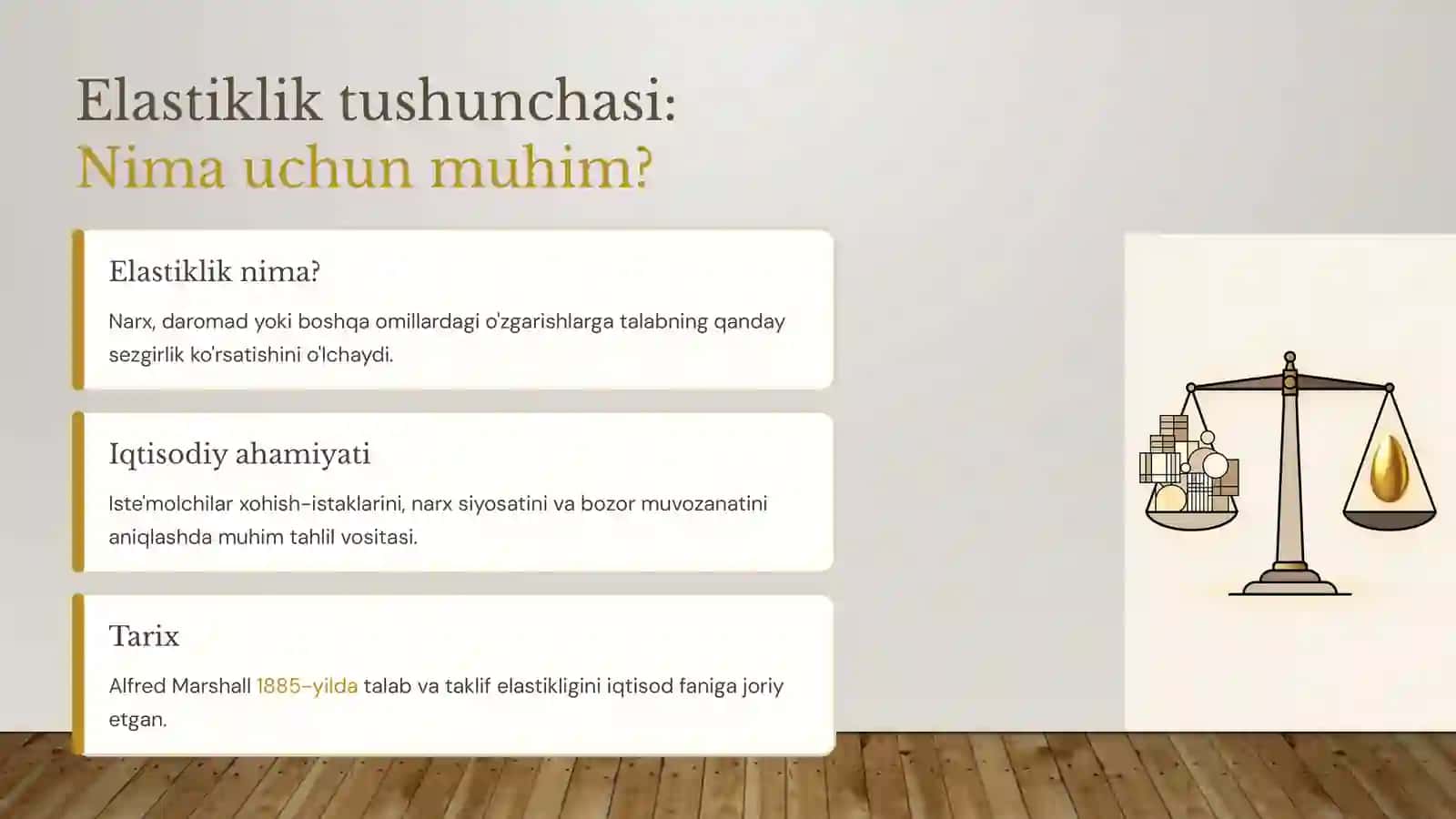 Talab funksiyasi uchun elastiklik koeffitsientini hisoblash 2
