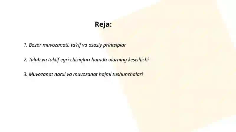 Bozor muvozanati, maksimal va minimal narxlar 2