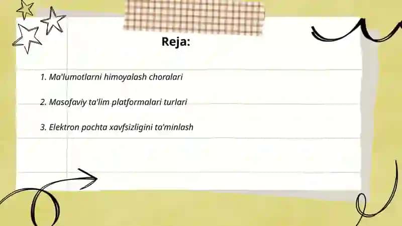 Ma'lumotlarni himoyalash choralari 2