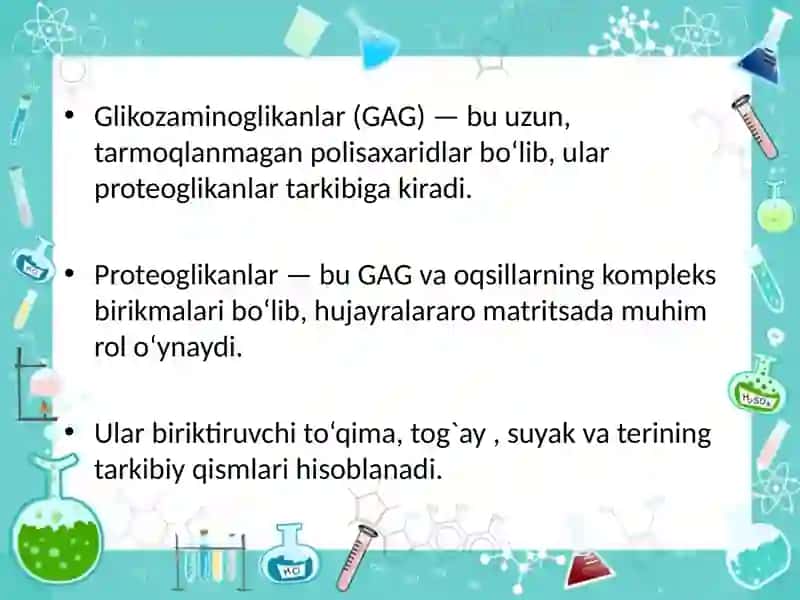 Glikozaminoglikanlar va proteoglikanlar 2