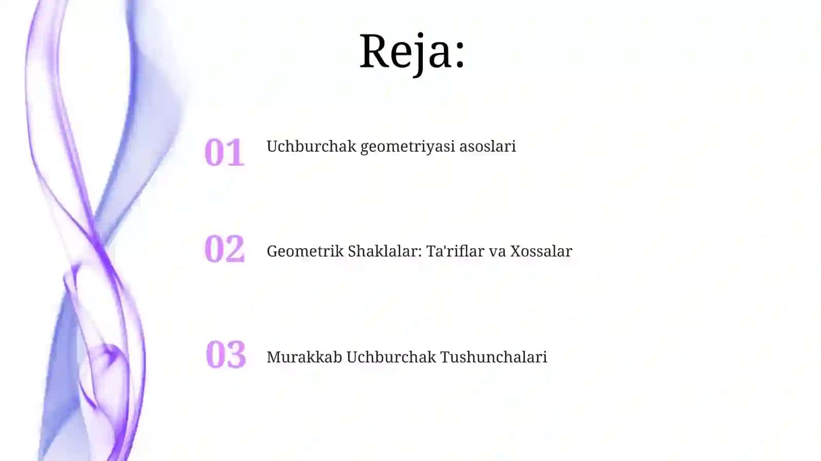 Uchburchak geometriyasi asoslari 2