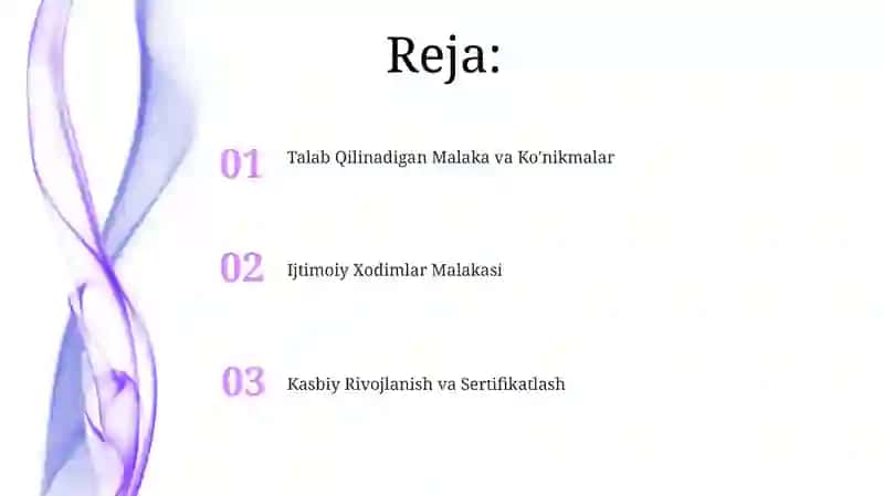 Ijtimoiy hizmatchining malakasi 2