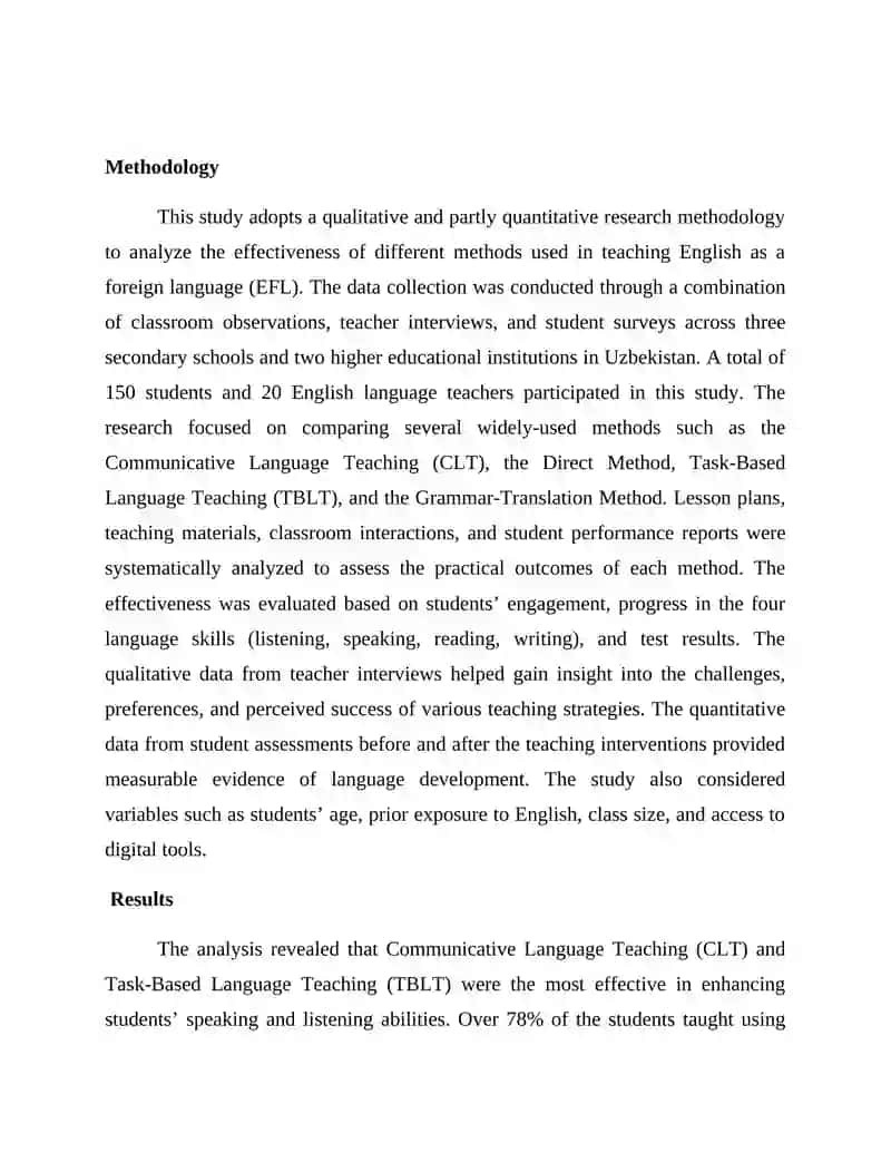Effective Methods for Teaching English as a Foreign Language 2