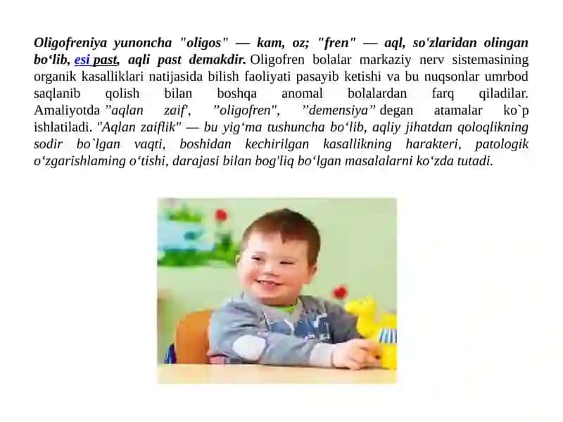 Taqdimot oligofren 2
