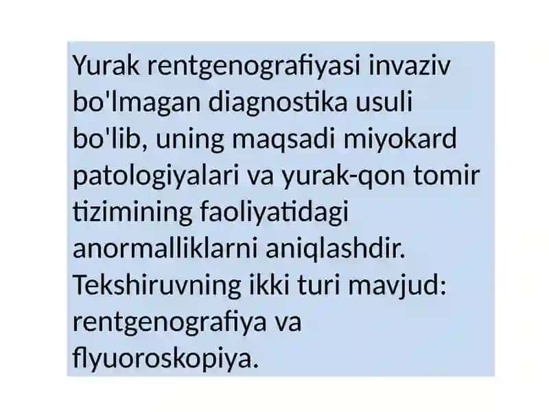 Yurak va qon-tomirlarining nurlitekshirish usullari 2